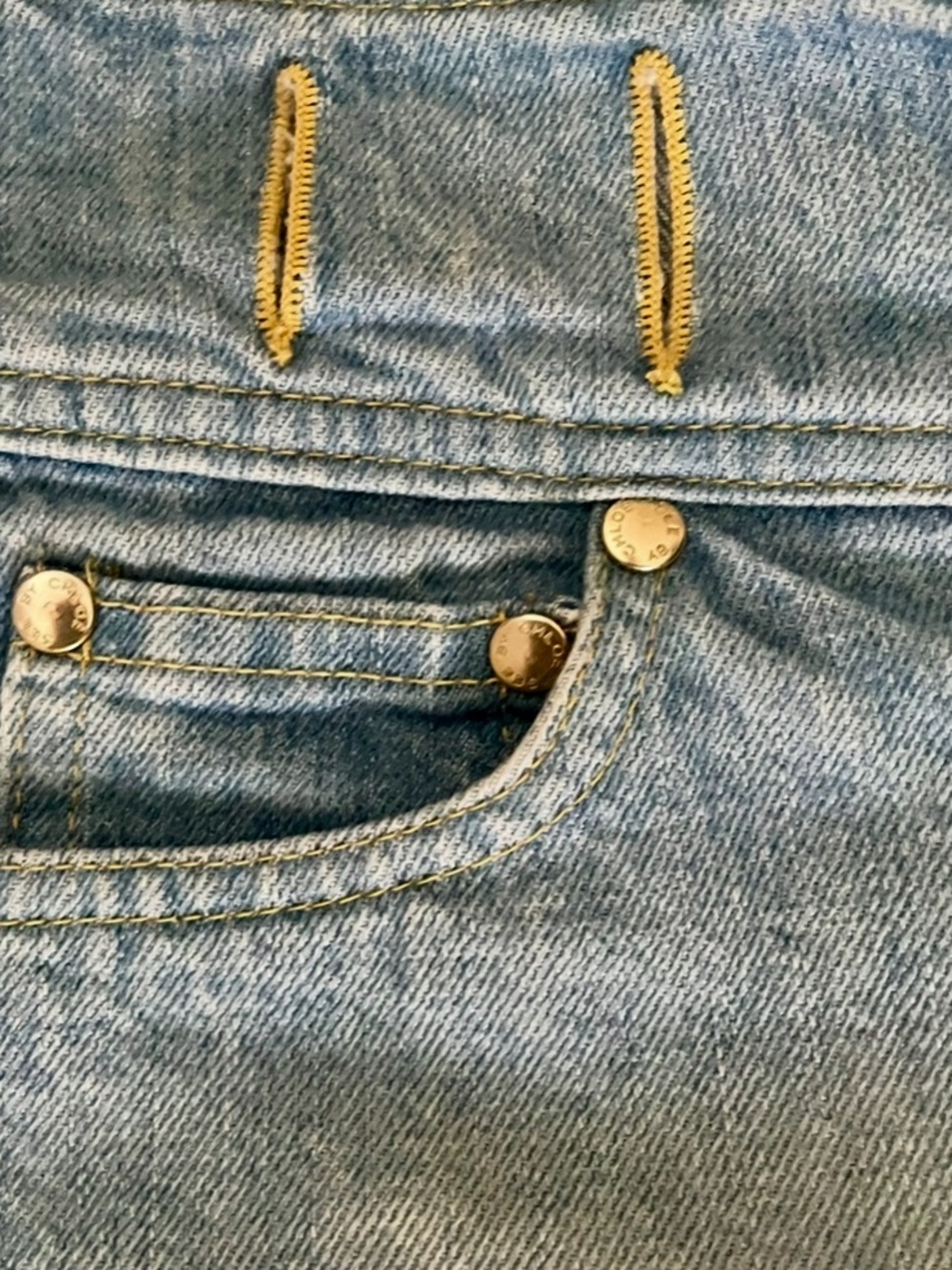 See By Chloe Light Blue Denim Women Jeans 29 - Picture 6 of 7